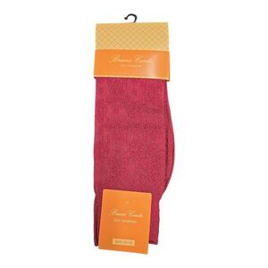 BRUNO  CONTE  MEN'S  BURGUNDY SILKY  DRESS SOCK FASHION  COLORS. BCS2004.